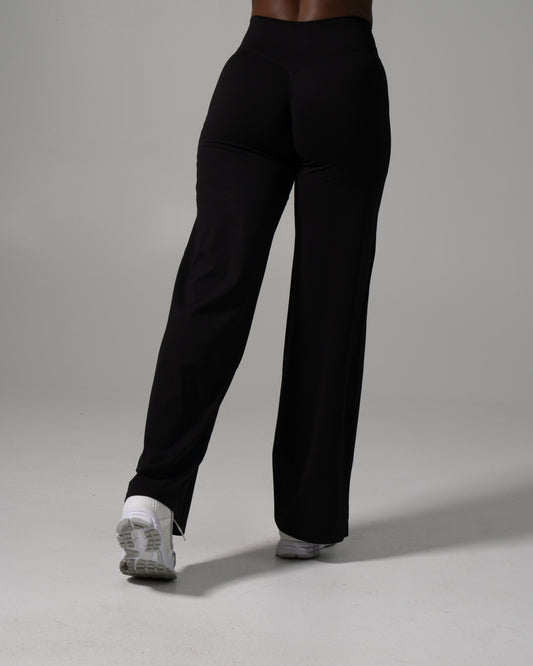 Aura Wide Leg Pant Long - Black