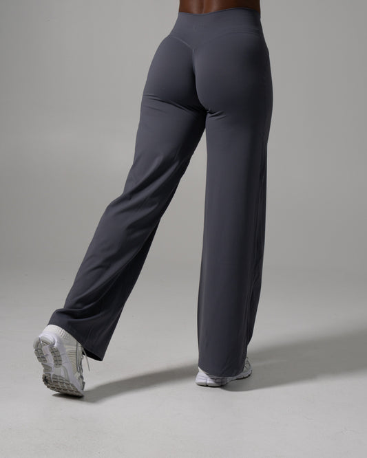 Aura Wide Leg Pant Long - Thunderstorm