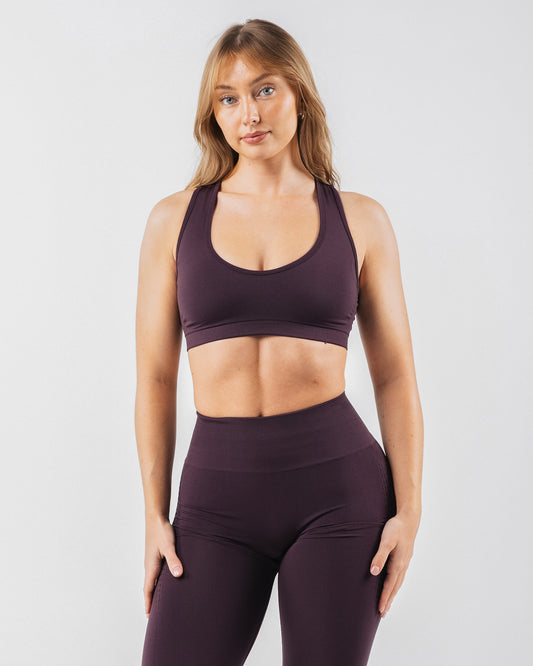 Amplify Contour Bra - Black Garnet