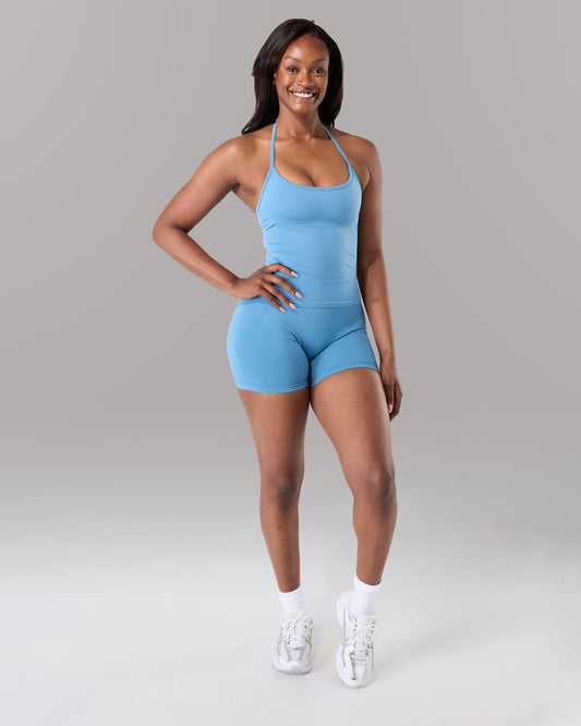 Halter Push Tank - Coastal Blue