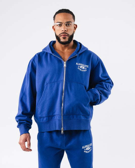 Member Vintage Zip Up - Varsity Blue