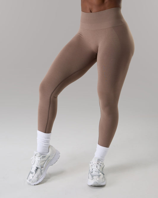 Pump Mid Rise Legging - Mocha
