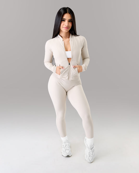 Aura Sculpt Jacket - Wheat