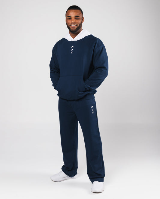 Three Pillar Heavyweight Hoodie - Denim