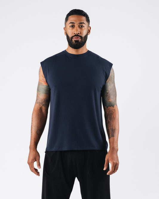 Zero Accent Tank - Dark Navy