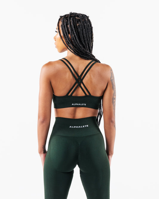 Amplify Deep V Bra - Central Park
