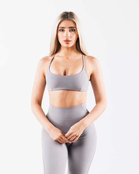 Aura 3 Strap Bra - Smoke