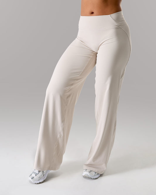 Aura Wide Leg Pant - Wheat