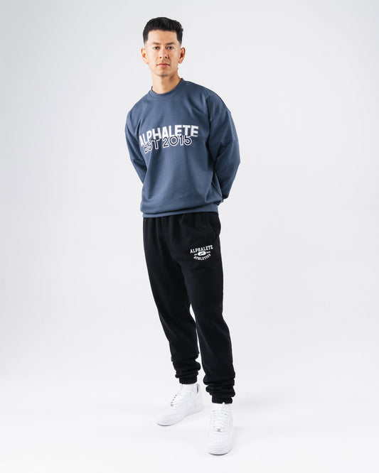 Establishment Split Crewneck - Marine