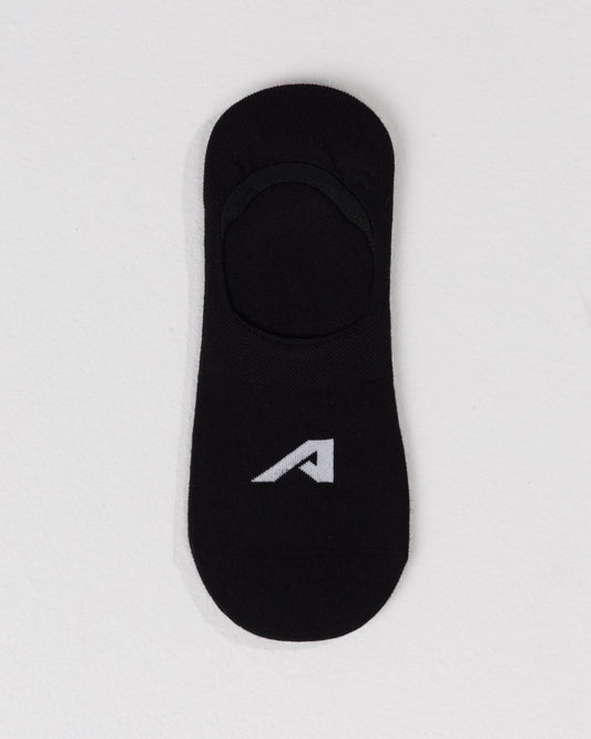 No Show "A" Sock 3pk - Black