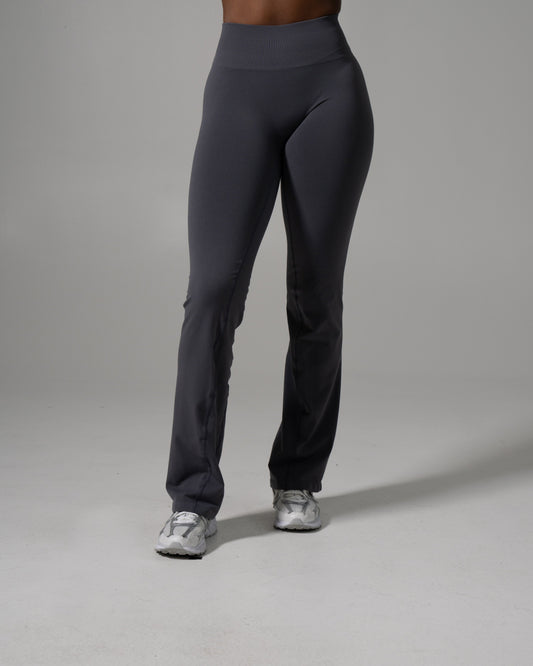 Pump Mid Rise Flared Pant Long - Thunderstorm