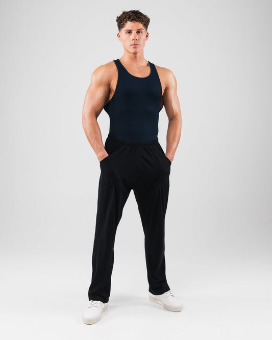 Zero Ribbed Tank 2pk - Navy