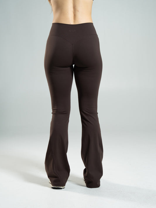 Aura Ultra-High Rise Flared Pant Long - Walnut